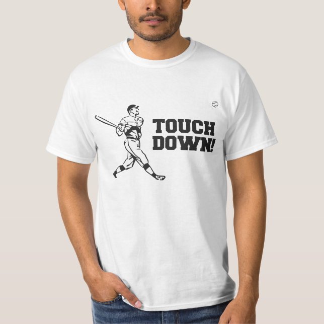 Touchdown Homerun Baseball Football Sports T-Shirt (Front)