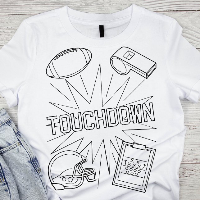 Touchdown Line Art  T-Shirt (Creator Uploaded)