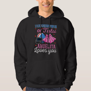Touchdown Or Tutu Abuelita Loves You Football Baby Hoodie
