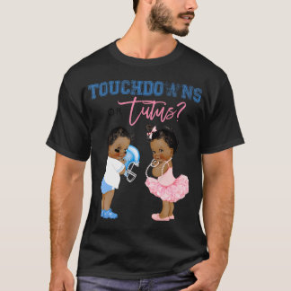 Touchdown Or Tutus Shirt Gender Reveal Baby Shower