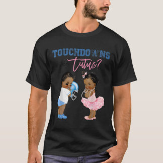 Touchdown or Tutus Shirt Gender Reveal Baby Shower