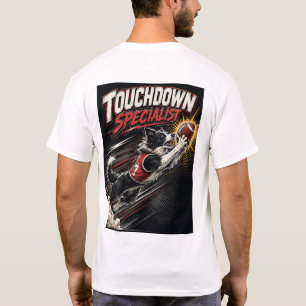 Touchdown Specialist Border Collie Football T-Shirt