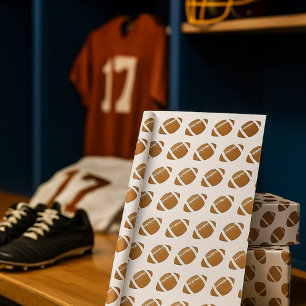 Touchdown Time Football  Wrapping Paper