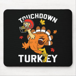 Touchdown Turkey Autumn Fall Y'all Thanksgiving US Mouse Mat