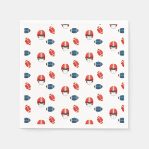 Touchdowns and Tiny toes, Football baby shower Napkin