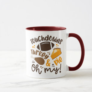 Touchdowns Turkey & Pie   Oh My Mug