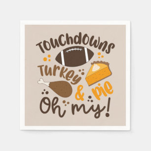 Touchdowns Turkey & Pie   Oh My Napkin