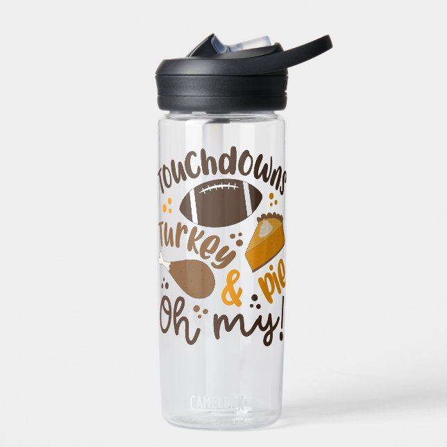 Touchdowns Turkey & Pie | Oh My Water Bottle (Left)
