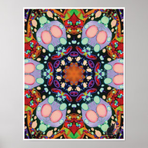 Touche Kinetic Collage Kaleidoscope Poster