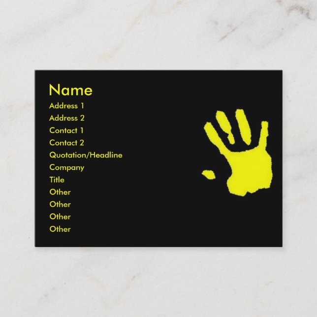 Touched Business Card (Front)