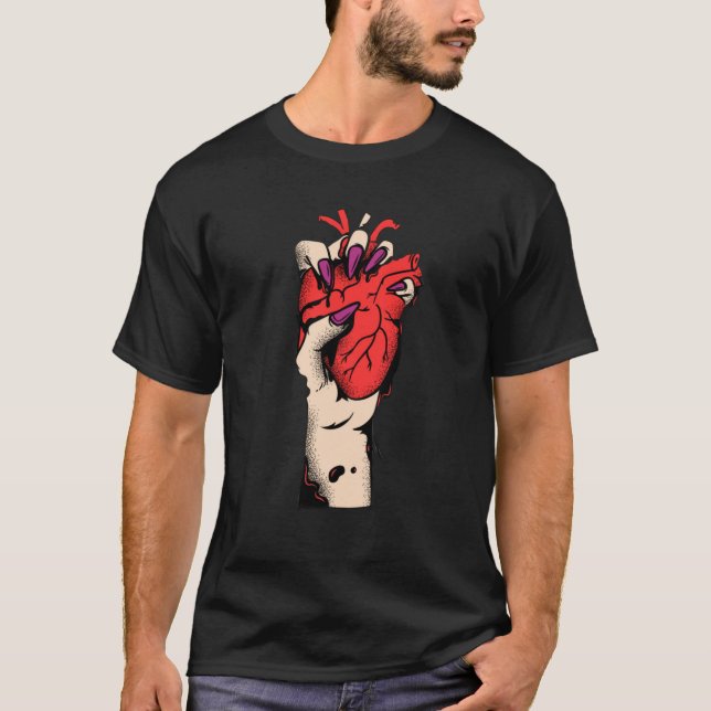 Touched by Love Heart Print Tee (Front)