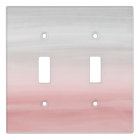 Touching Blush Gray Watercolor Abstract #1