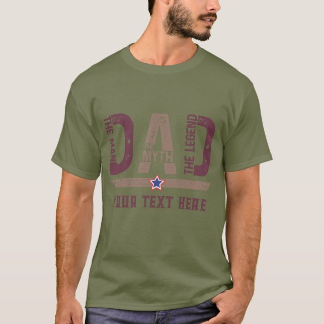 Touching design for Father's Day. T-Shirt (Front)