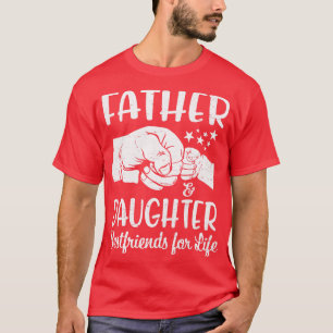 Touching Hands Father And Daughter Bestfriends For T-Shirt
