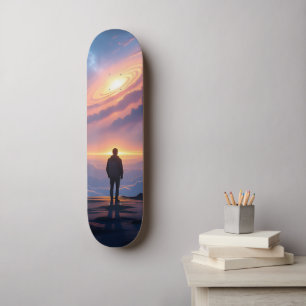 Touching Infinity at the Top of the World Skateboard