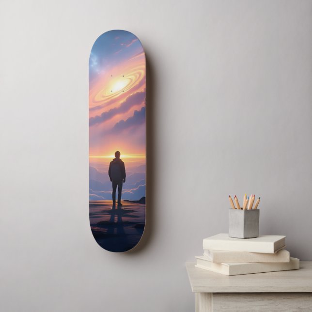 Touching Infinity at the Top of the World Skateboard (Wall Art)