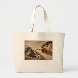 Touching the Divine Large Tote Bag
