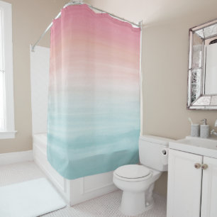 Touching Watercolor Abstract Beach  Dream #1 Shower Curtain