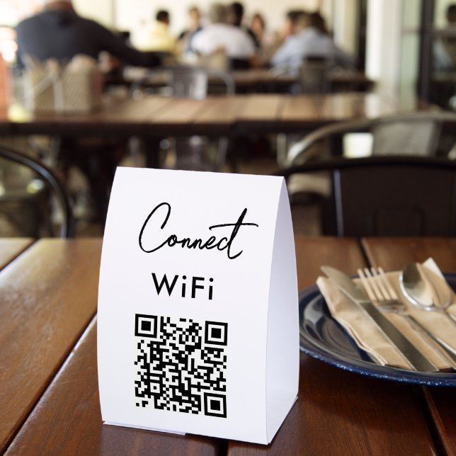 Touchless Menu QR Connect WiFi Black (Insitu(Restaurant))