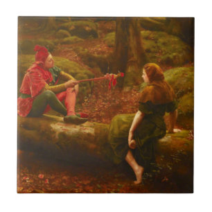 Touchstone and Audrey (by John Collier) Tile