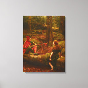 Touchstone and Audrey (In the Forest of Arden) Canvas Print