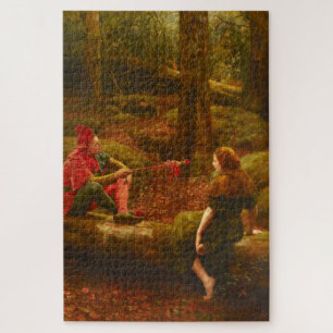 Touchstone and Audrey (In the Forest of Arden) Jigsaw Puzzle