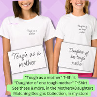 Tough as a mother, Mum Girl Matching blue