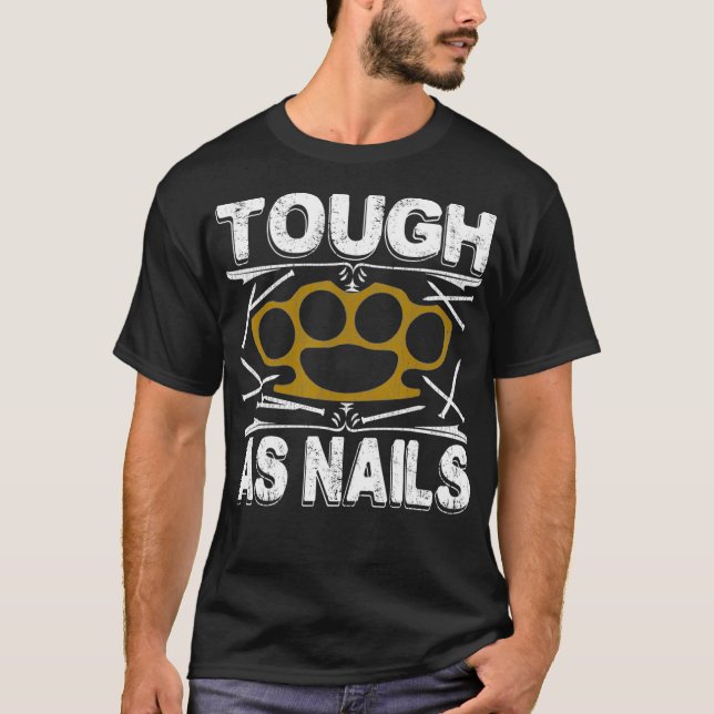 TOUGH AS NAILS WORKOUT  MMA Training Judo T-Shirt (Front)