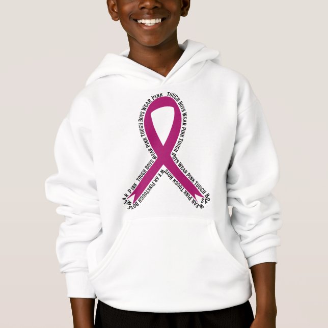 Tough Boys Wear Pink Breast Cancer Awareness (Front)