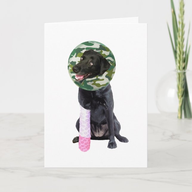 Tough Break Speedy Recovery Greeting Card (Front)