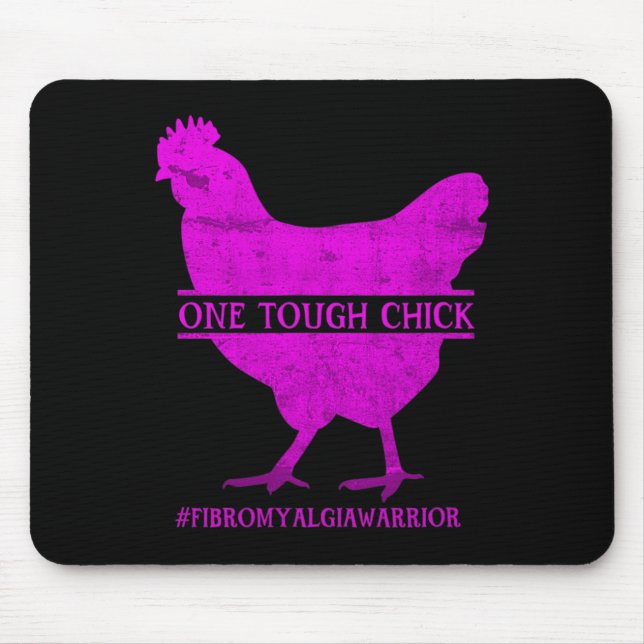 Tough Chick Fibromyalgia Warrior - Awareness  Mouse Mat (Front)