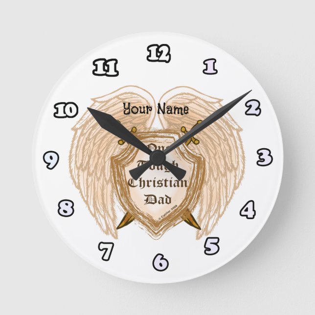 Tough Christian Dad clock  (Front)