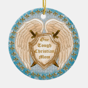 Tough Christian Mum Ornament