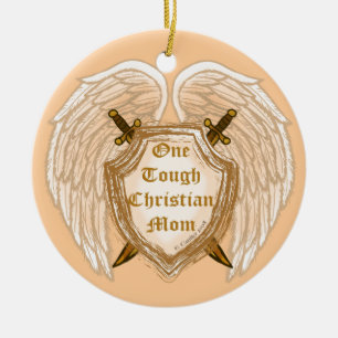Tough Christian Mum ornament