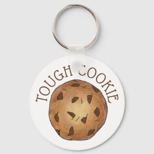 TOUGH COOKIE Chocolate Chip Baker Foodie Dessert Key Ring