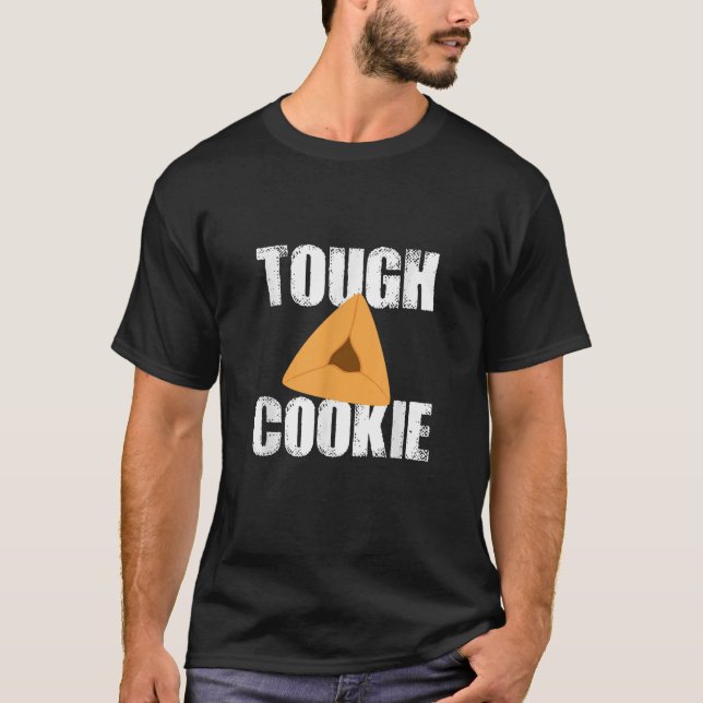 Tough Cookie Hamantashen Happy Purim Costume Queen T-Shirt (Front)