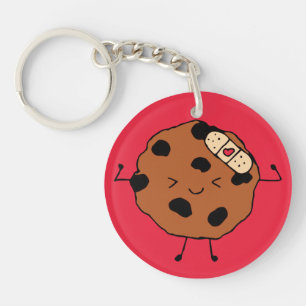 Tough Cookie Hope You Feel Better Funny Design Key Ring