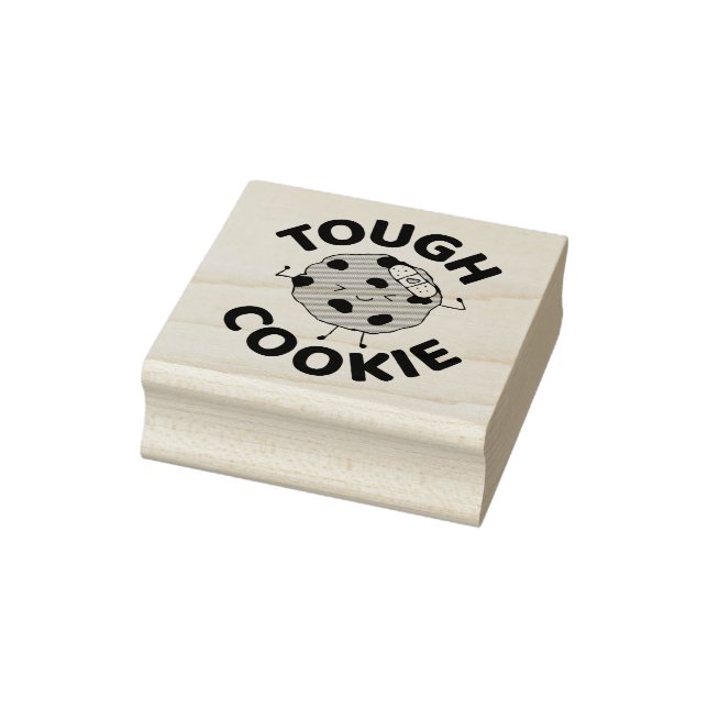 Tough Cookie Hope You Feel Better Funny Design Rubber Stamp (Stamp)