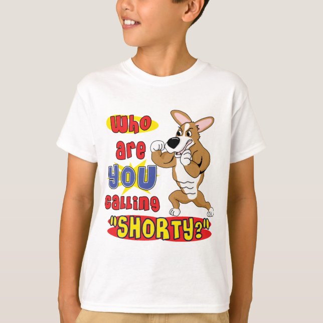 Tough Corgi Kid's T-Shirt (Front)