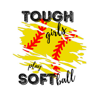 tough girls play softball T-Shirt