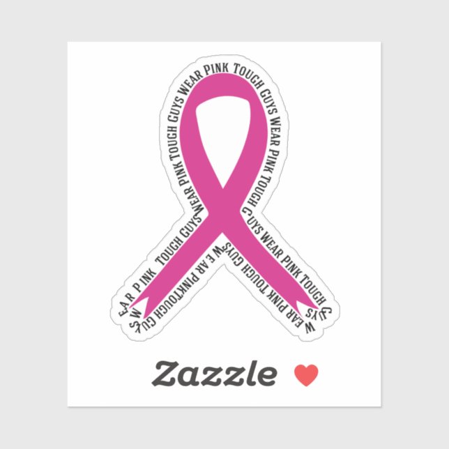 Tough Guys Wear Pink Breast Cancer Awareness (Sheet)