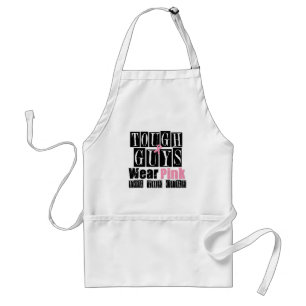Tough Guys Wear Pink For The Cure Standard Apron