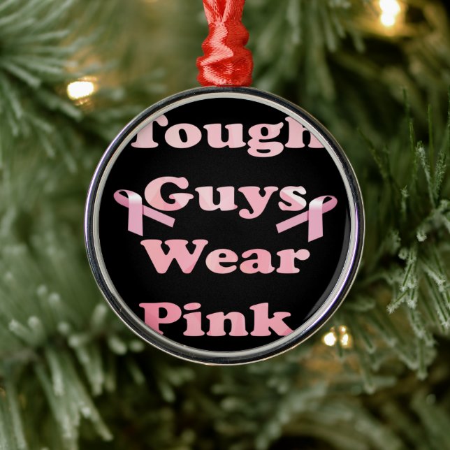 Tough Guys Wear Pink Metal Tree Decoration (Tree)