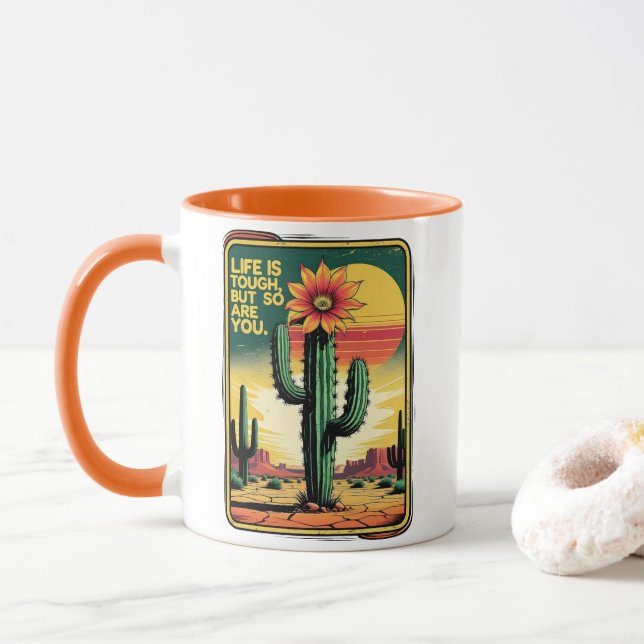 Tough Like life Mug (With Donut)