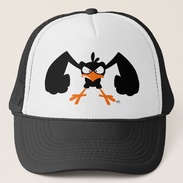 Tough lil' birdie :) trucker hat (Front)