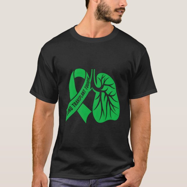 Tough Lung Transplant Survivor Lung Transplant Rec T-Shirt (Front)