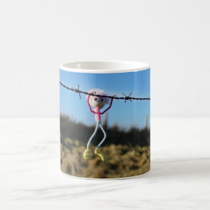 Tough macho guy Fubby at Barbed Wire. Coffee Mug