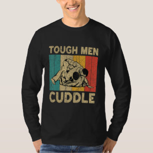 Tough Men Cuddle Vintage BJJ Brazilian Jiu Jitsu M T-Shirt