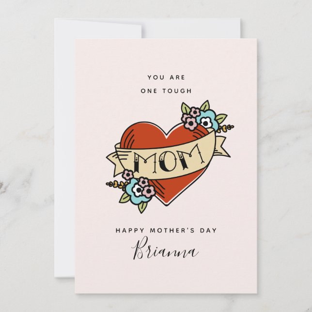 Tough Momma Mother's Day Card (Front)