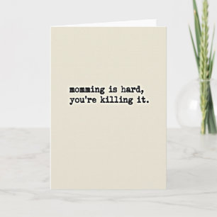 Tough Moms Vintage Type Card